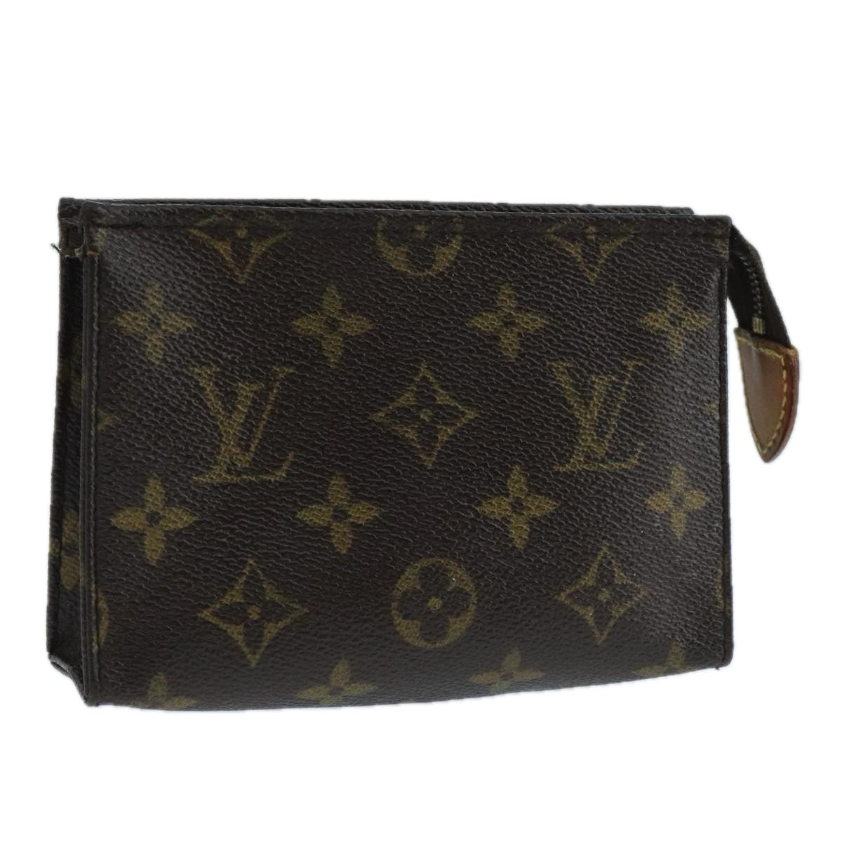 LOUIS VUITTON Monogram Poche Toilette 15 Pouch M47546 LV Auth 105340