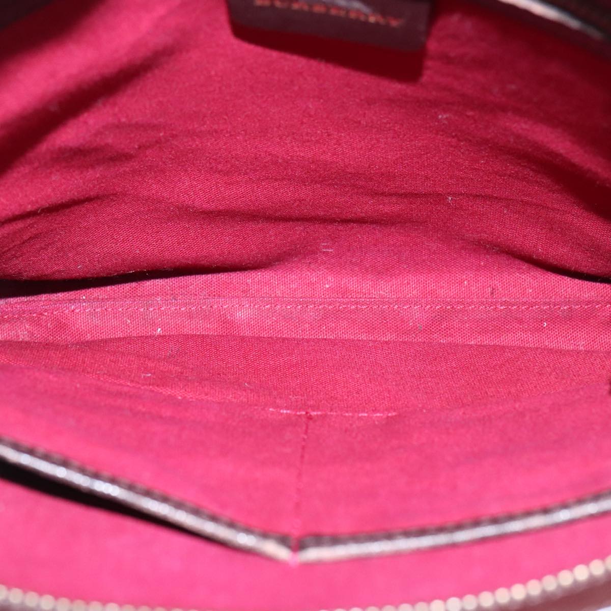 BURBERRY Nova Check Shoulder Bag Beige Auth 105382