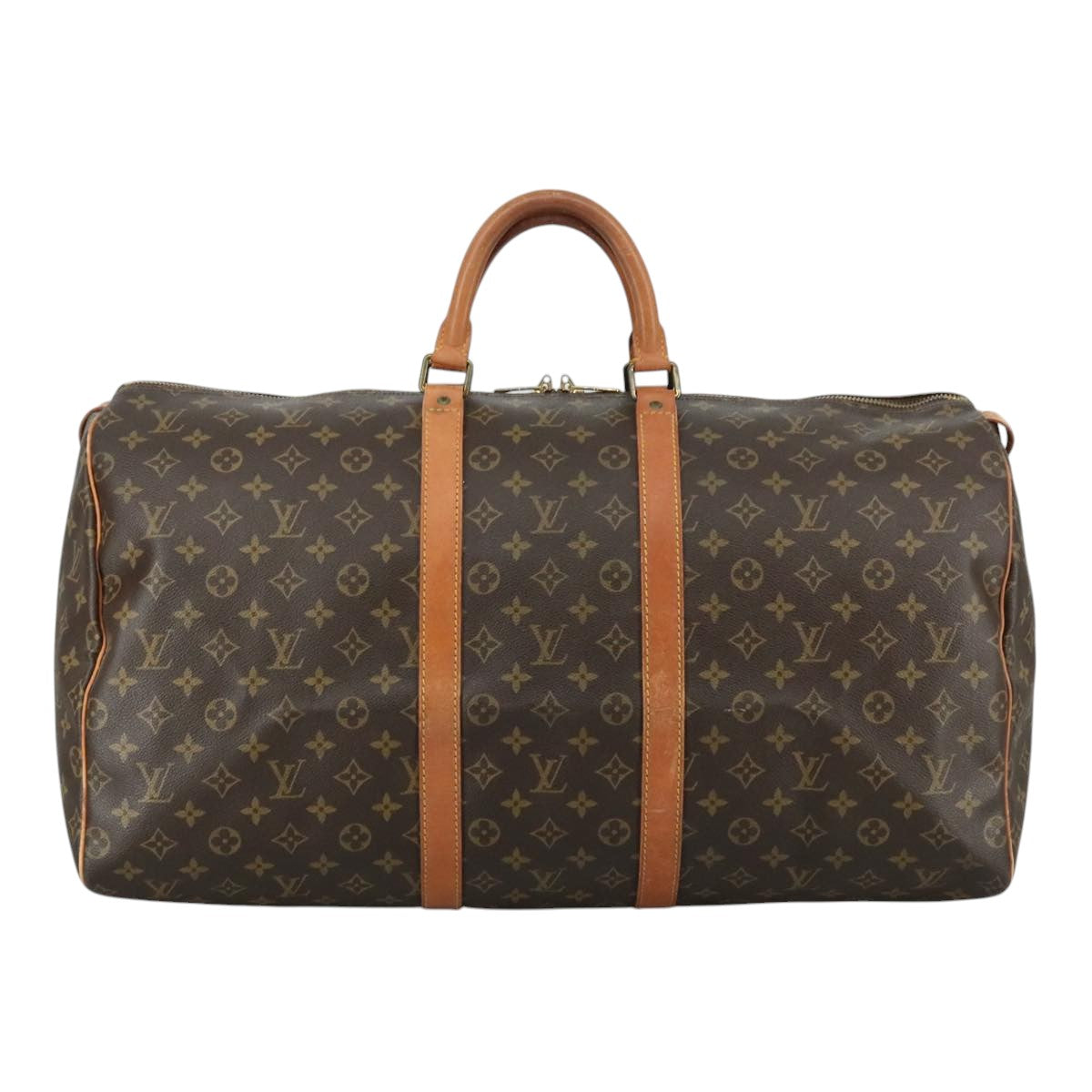 LOUIS VUITTON Monogram Keepall 55 Boston Bag M41424 LV Auth 105412