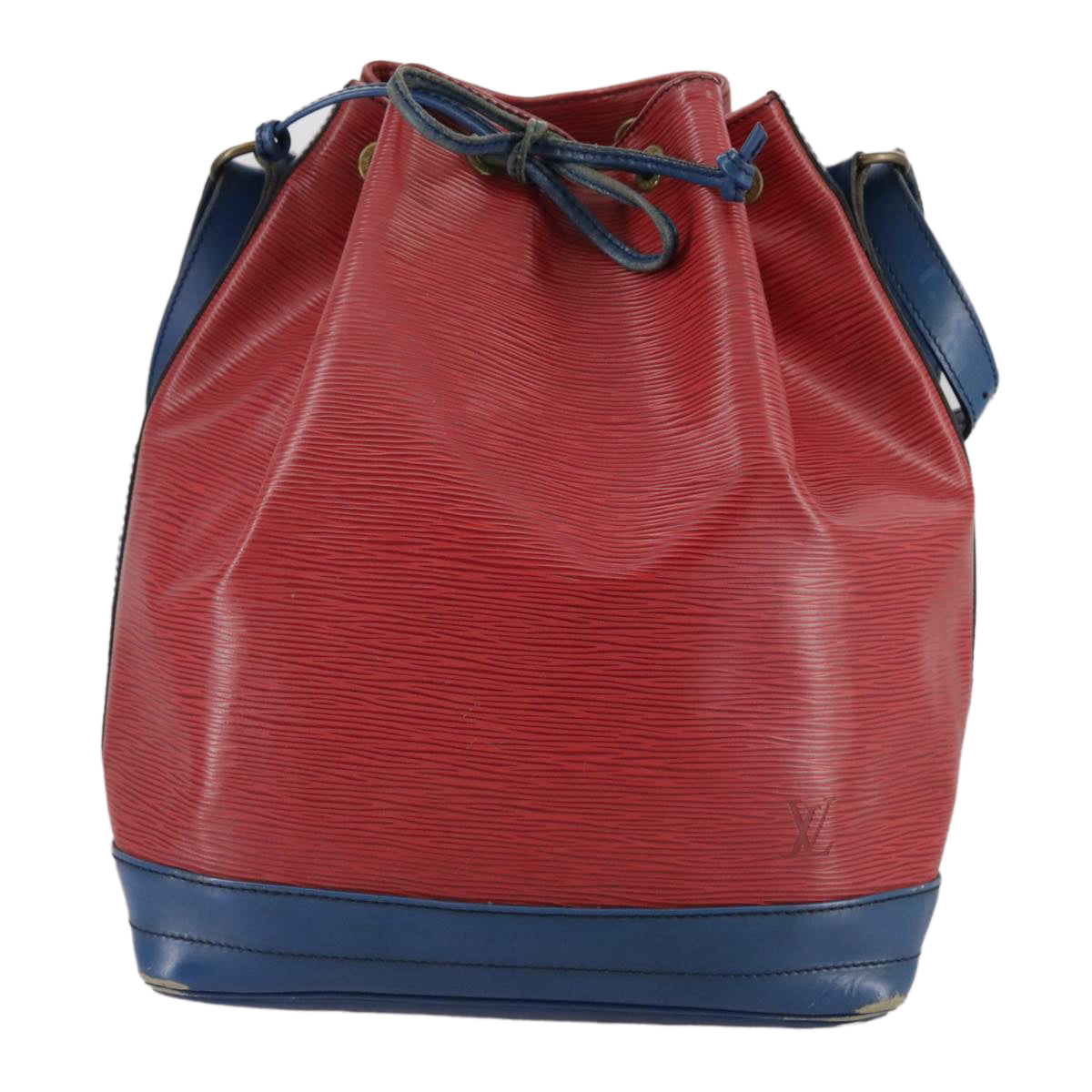 LOUIS VUITTON Epi Noe Shoulder Bag Bicolor Red Blue M44084 LV Auth 105416