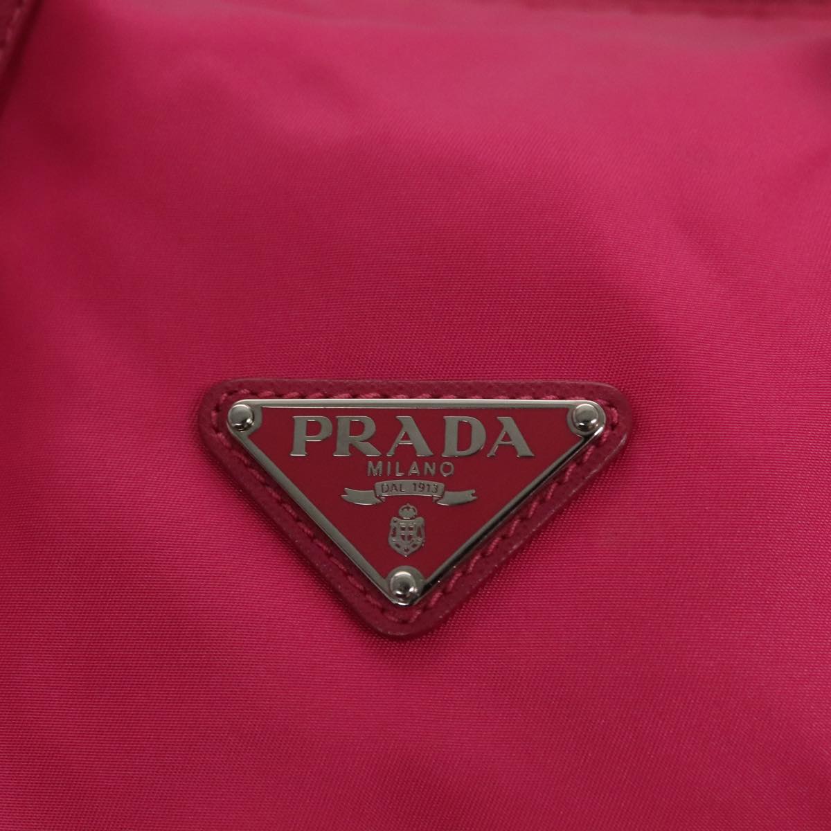 PRADA Hand Bag Nylon 2way Pink Auth 105452V