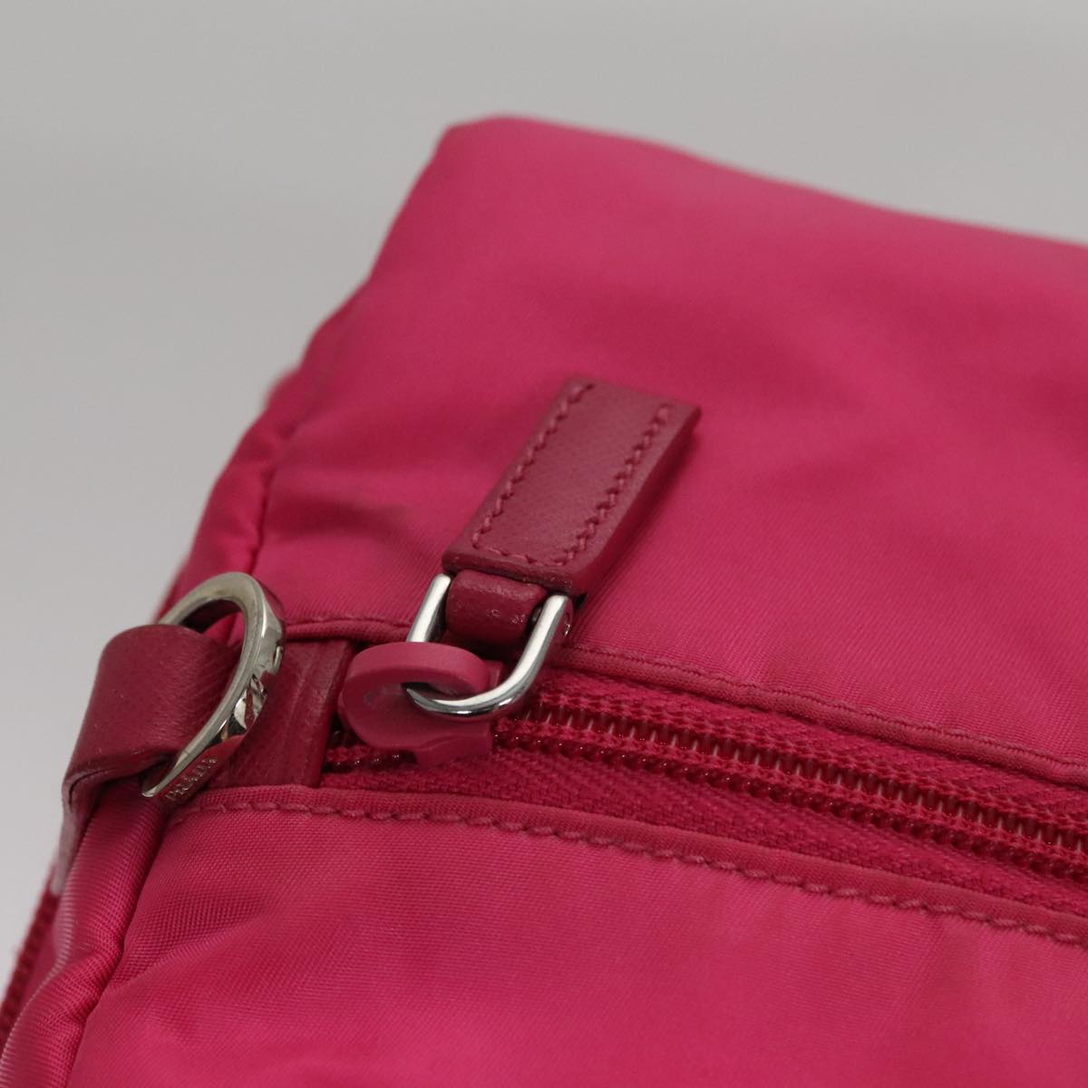 PRADA Hand Bag Nylon 2way Pink Auth 105452V