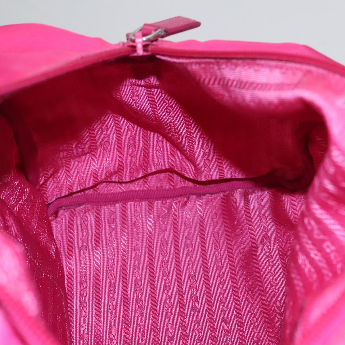 PRADA Hand Bag Nylon 2way Pink Auth 105452V