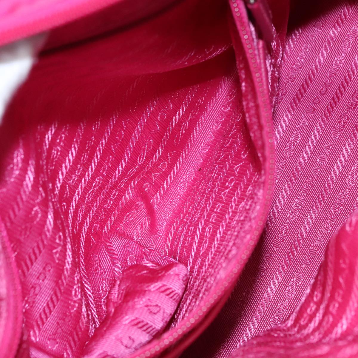PRADA Hand Bag Nylon 2way Pink Auth 105452V