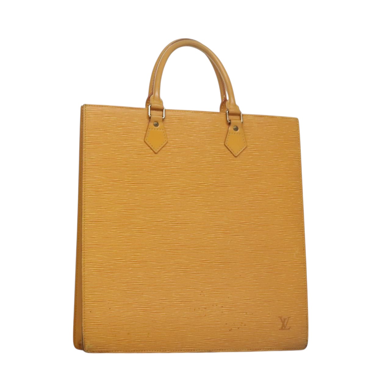 LOUIS VUITTON Epi Sac Plat Hand Bag Yellow M52079 LV Auth 105461