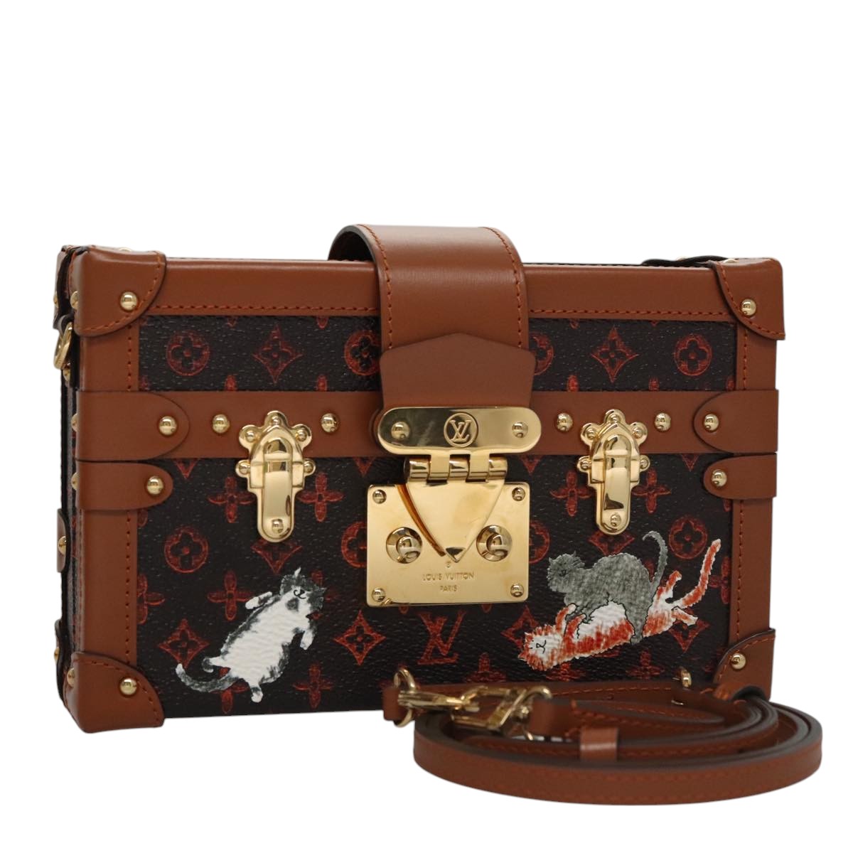 LOUIS VUITTON Catgram Petit Maru NM Shoulder Bag M44407 LV Auth 105481S
