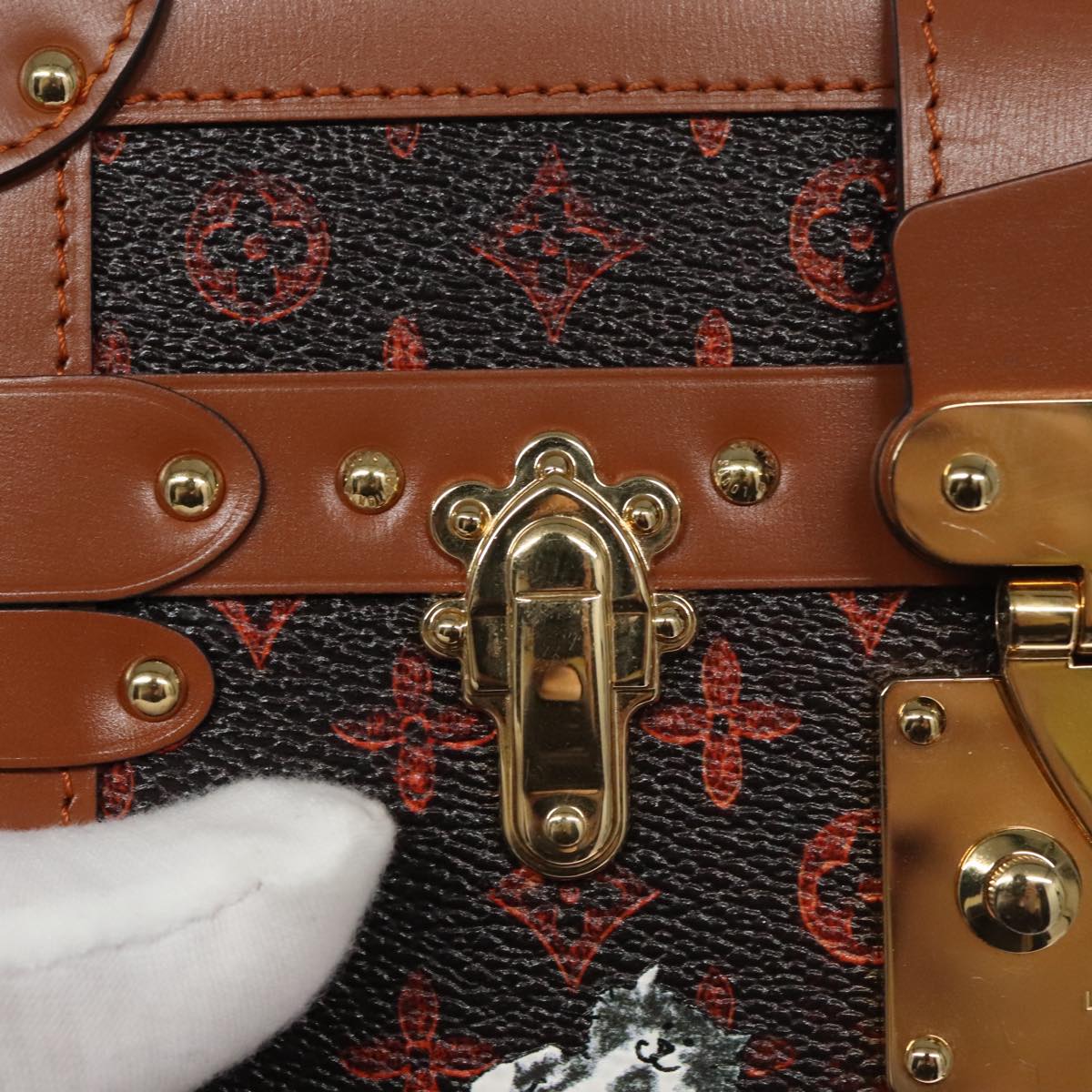 LOUIS VUITTON Catgram Petit Maru NM Shoulder Bag M44407 LV Auth 105481S