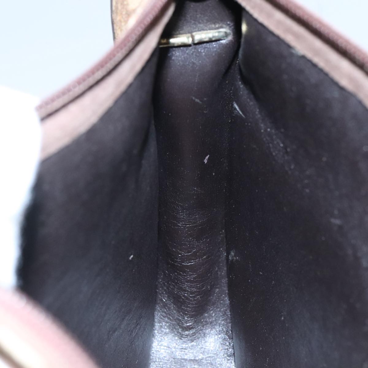 Christian Dior Trotter Canvas Shoulder Bag Brown Auth 105487