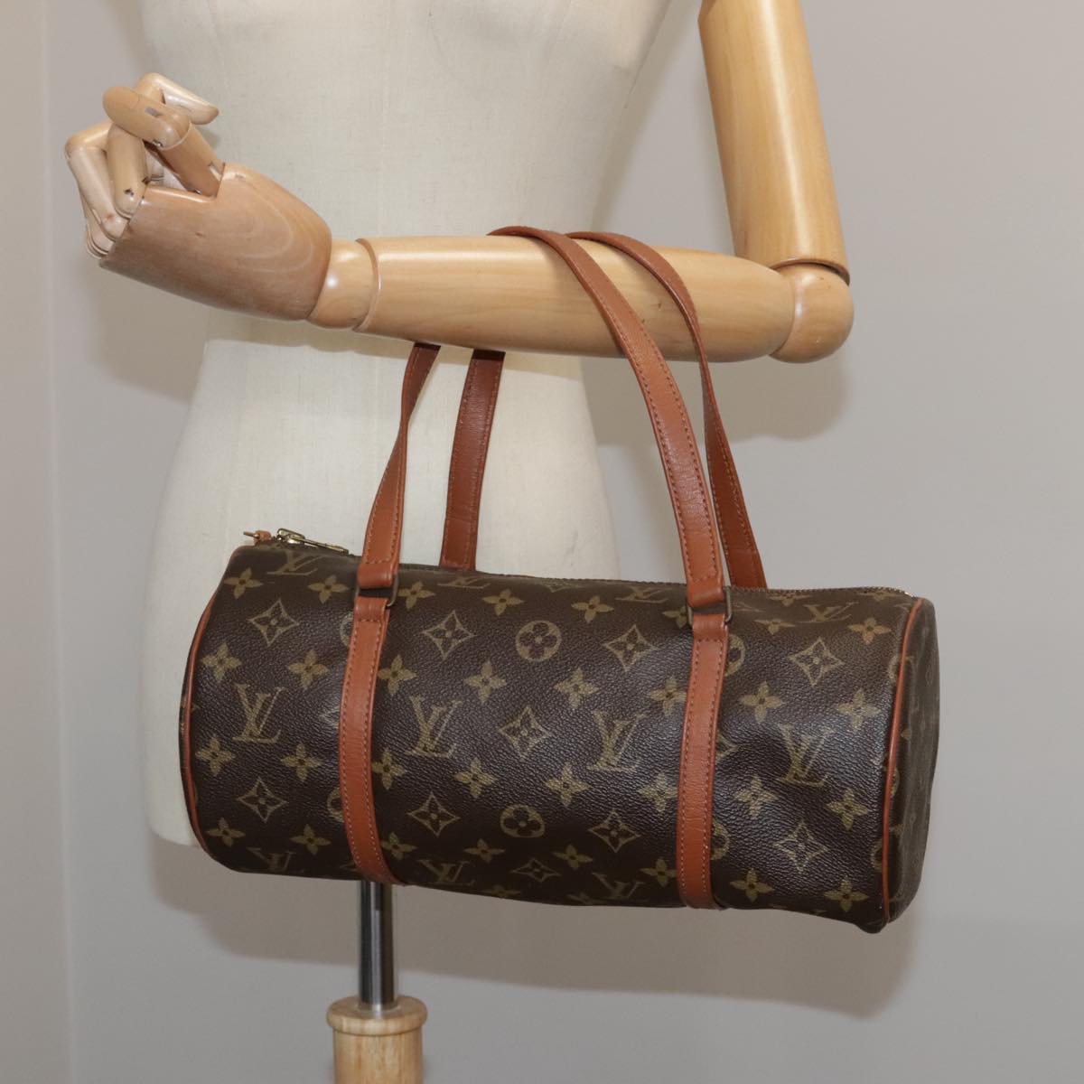 LOUIS VUITTON Monogram Papillon 30 Hand Bag M51385 LV Auth 105527