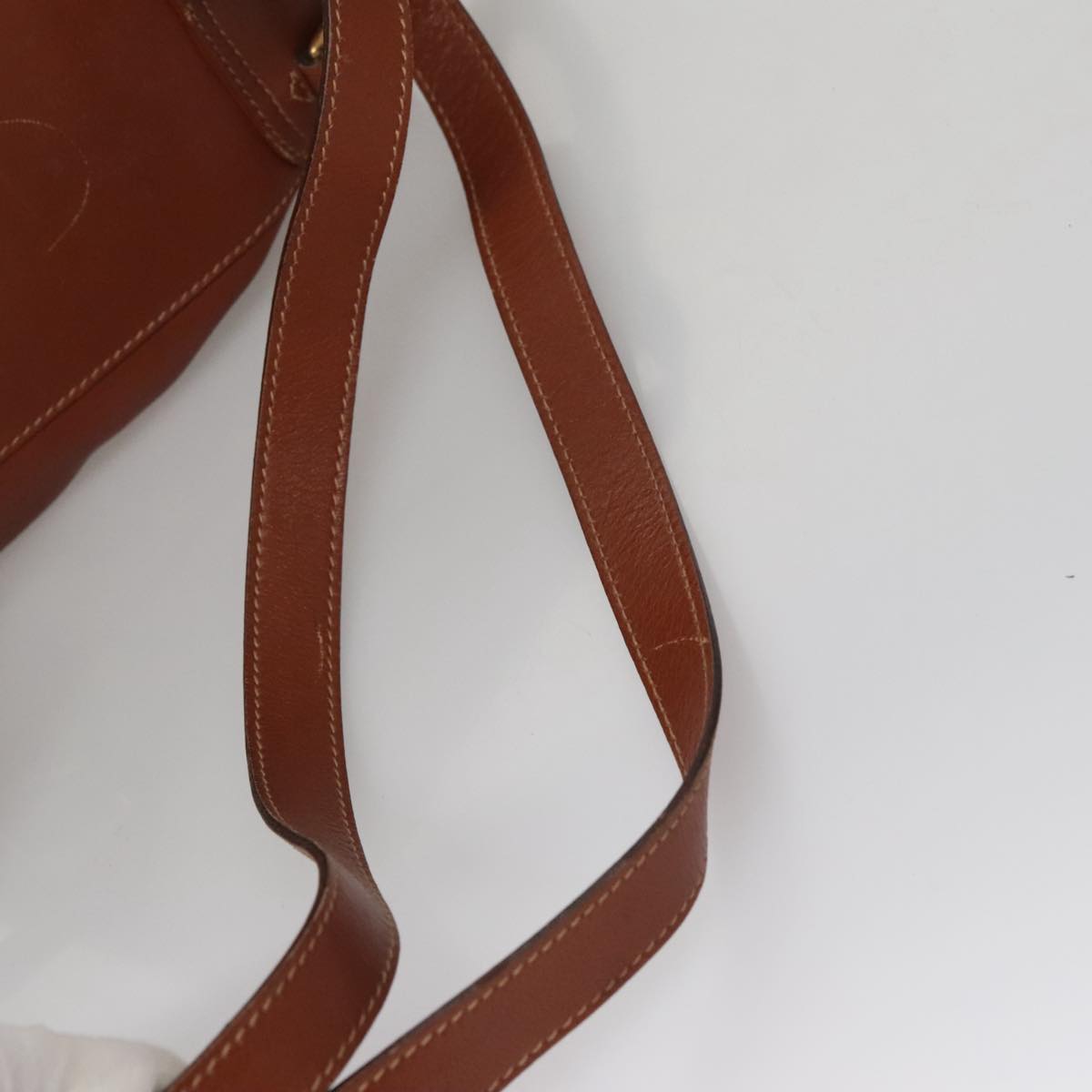 GUCCI Bamboo Backpack Leather Brown Auth 105530