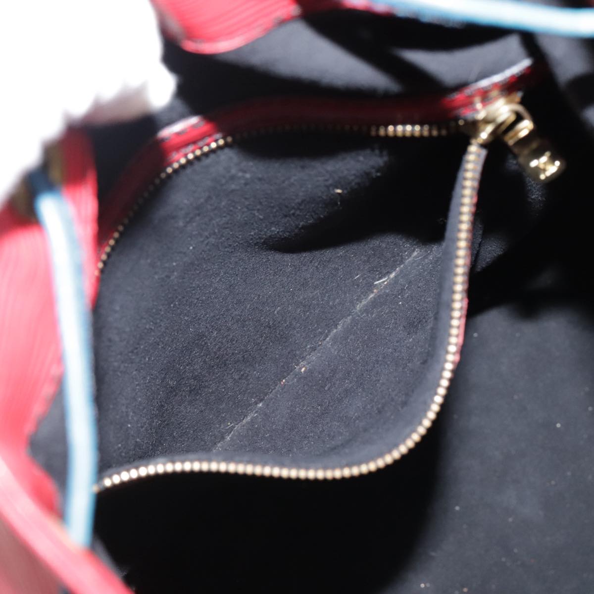 LOUIS VUITTON Epi Noe Shoulder Bag Bicolor Red Blue M44084 LV Auth 105531
