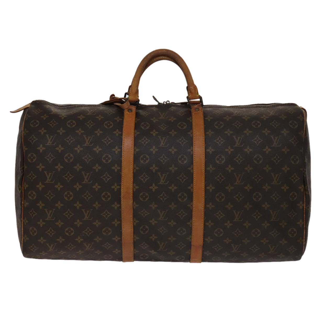 LOUIS VUITTON Monogram Keepall 60 Boston Bag M41422 LV Auth 105538