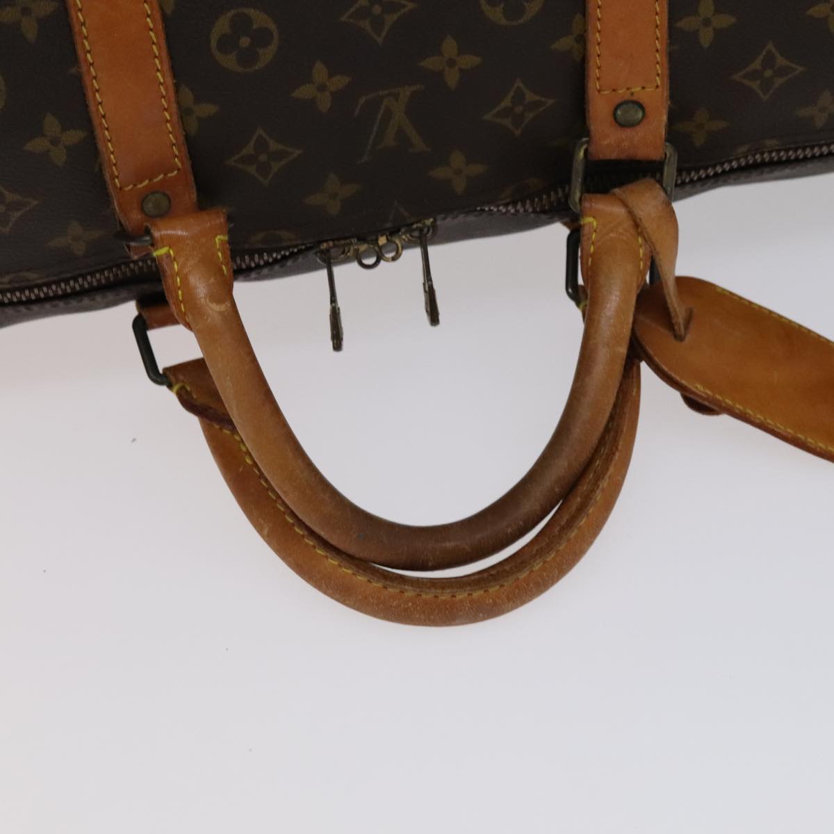 LOUIS VUITTON Monogram Keepall 60 Boston Bag M41422 LV Auth 105538