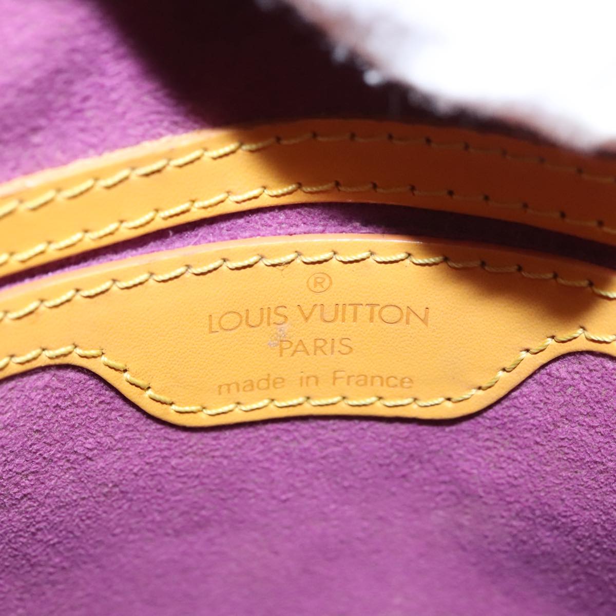 LOUIS VUITTON Epi Saint Jacques Hand Bag Yellow M52279 LV Auth 105583