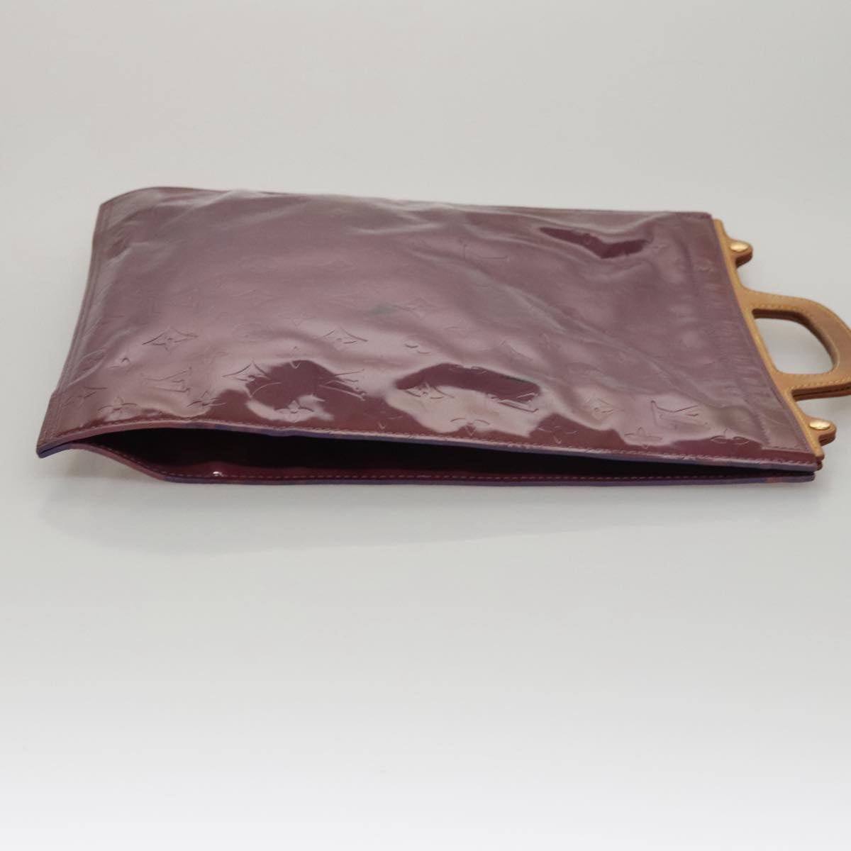 LOUIS VUITTON Monogram Vernis Stanton Tote Bag Purple Viole M91079 Auth 105668