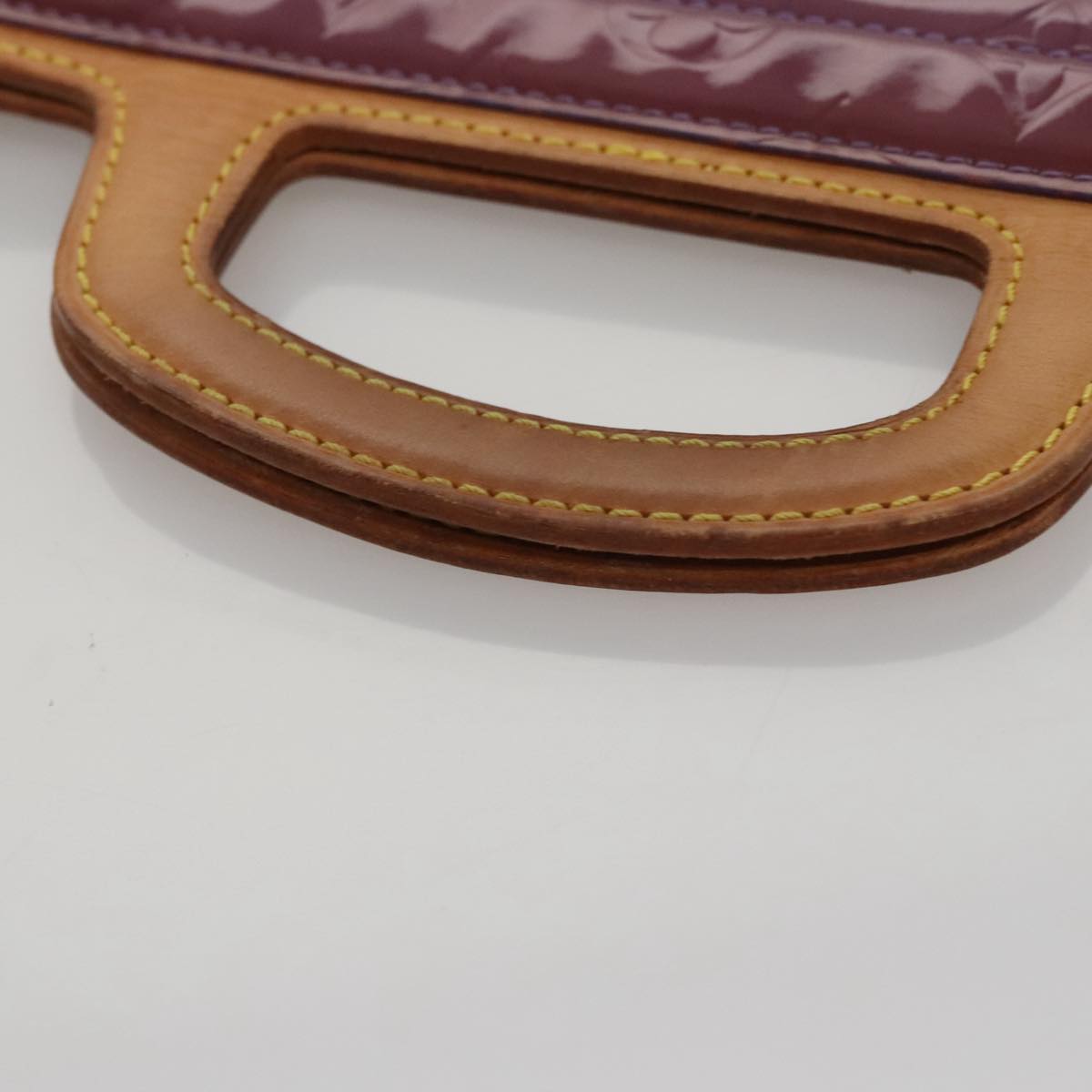 LOUIS VUITTON Monogram Vernis Stanton Tote Bag Purple Viole M91079 Auth 105668