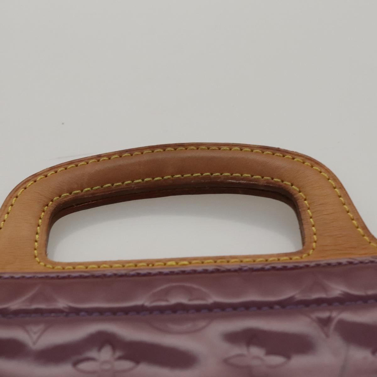LOUIS VUITTON Monogram Vernis Stanton Tote Bag Purple Viole M91079 Auth 105668