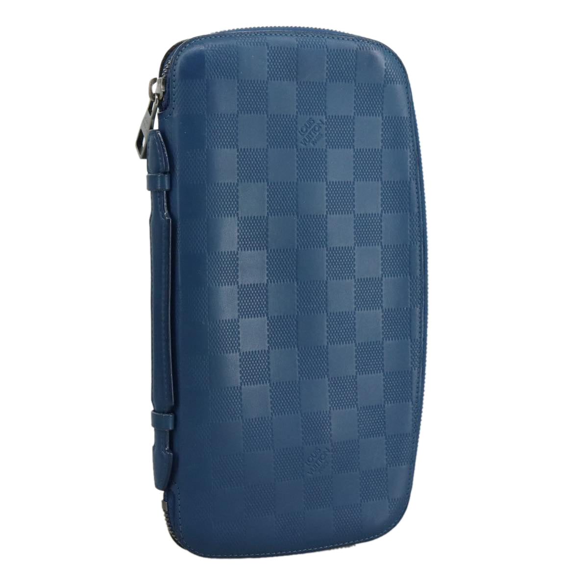 LOUIS VUITTON Damier Infini Organizer Atholl Bag Blue Neptune N41396 Auth 105673