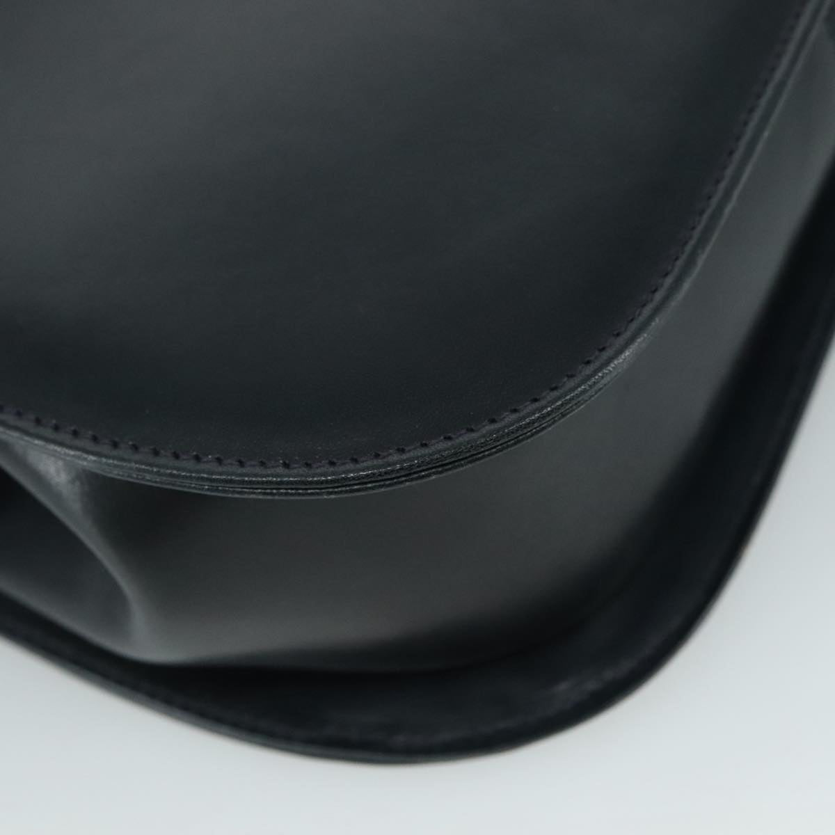 Salvatore Ferragamo Hand Bag Leather 2way Black Gold Auth 105702