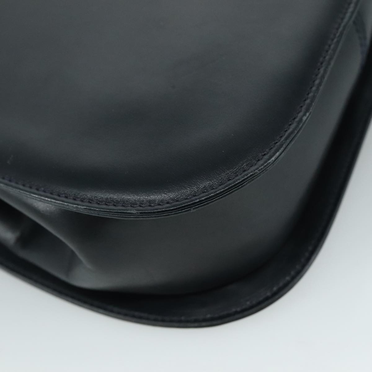 Salvatore Ferragamo Hand Bag Leather 2way Black Gold Auth 105702