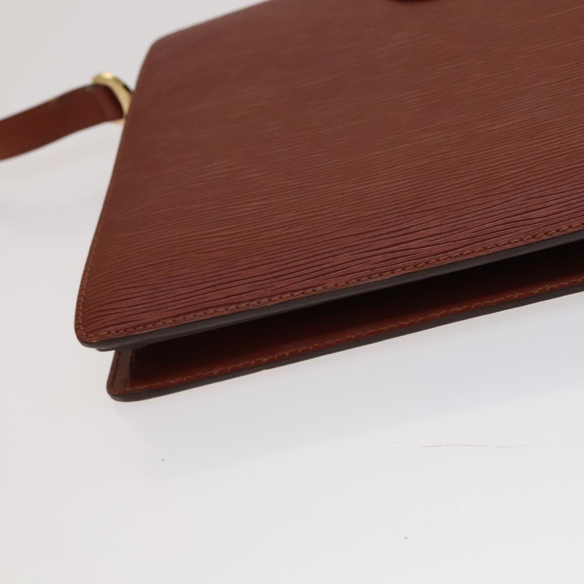 LOUIS VUITTON Epi Capuchin Shoulder Bag Brown M52343 LV Auth 105707