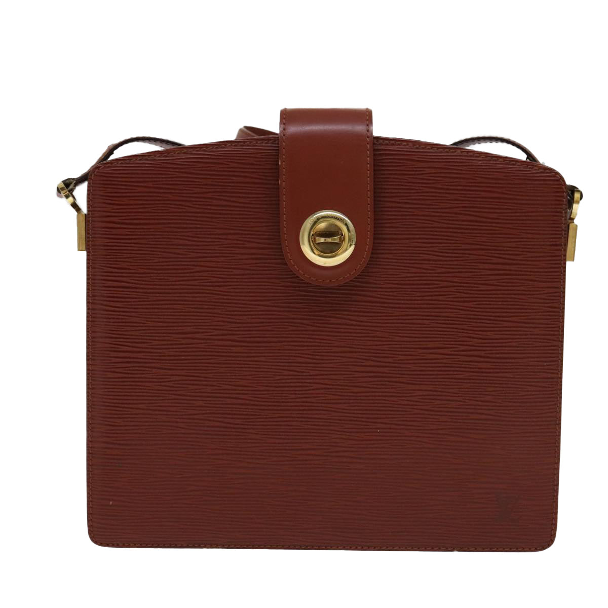 LOUIS VUITTON Epi Capuchin Shoulder Bag Brown M52343 LV Auth 105707