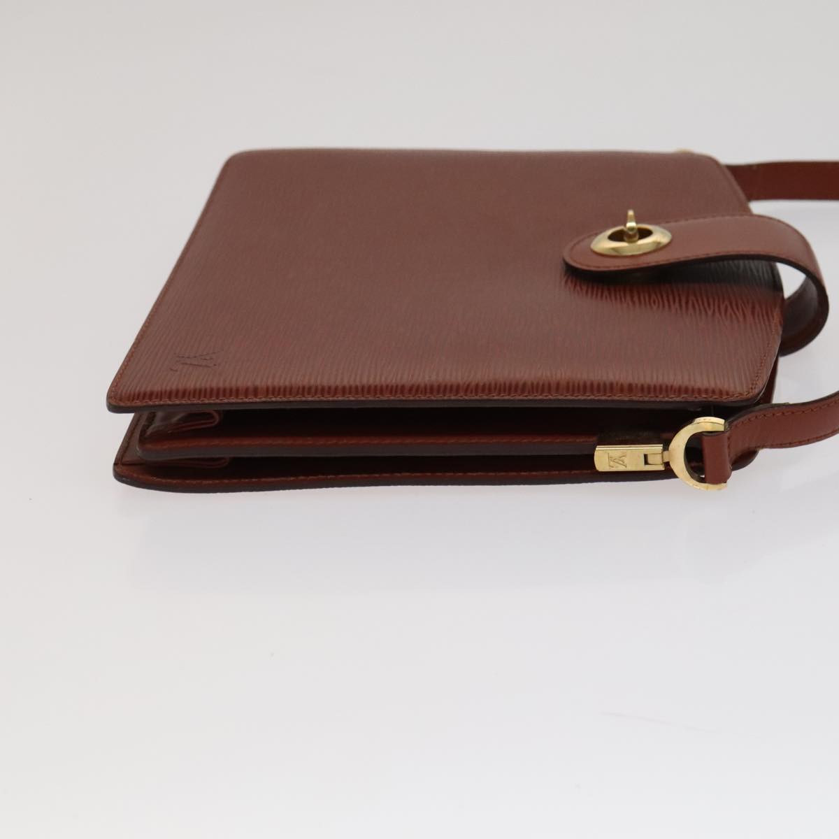 LOUIS VUITTON Epi Capuchin Shoulder Bag Brown M52343 LV Auth 105707
