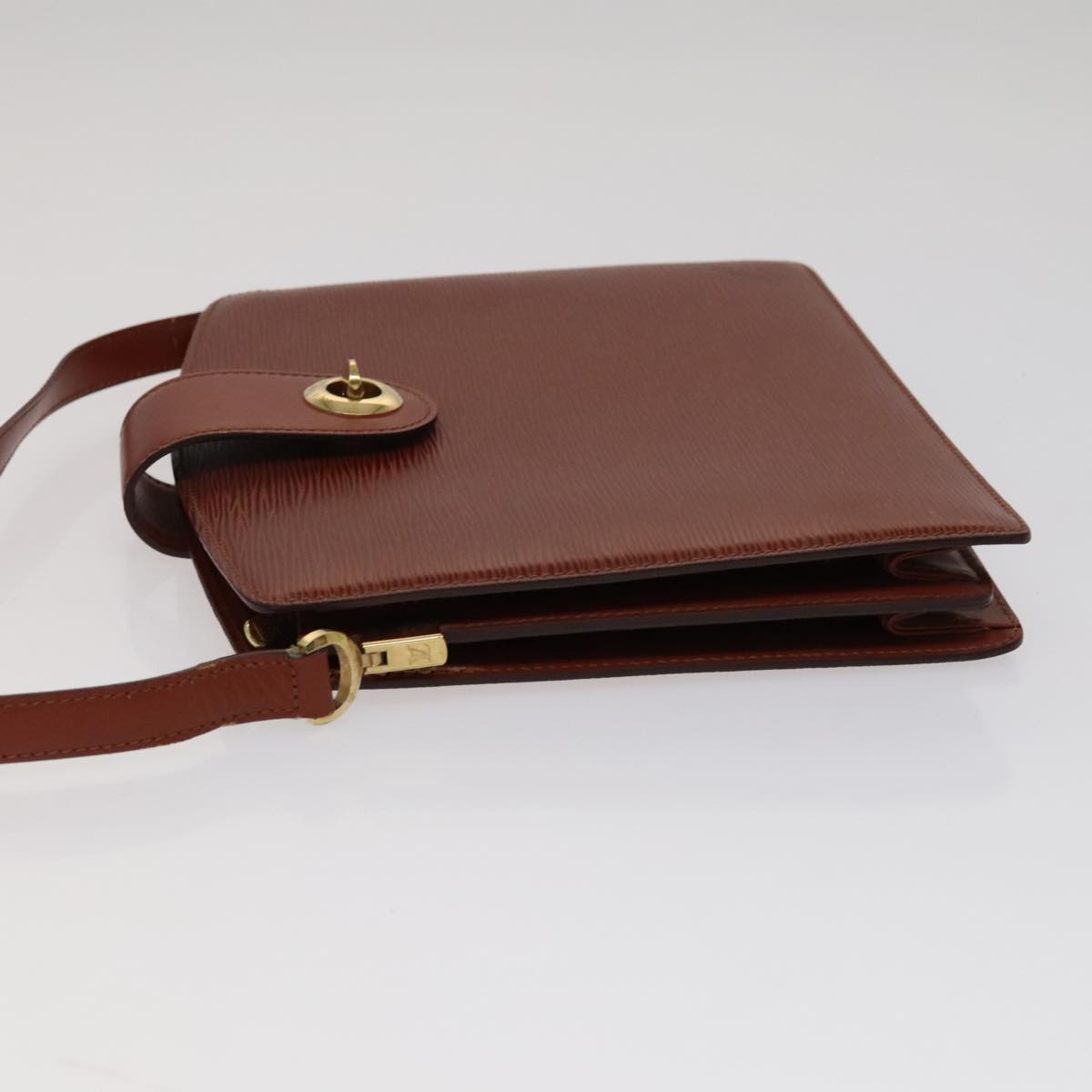 LOUIS VUITTON Epi Capuchin Shoulder Bag Brown M52343 LV Auth 105707