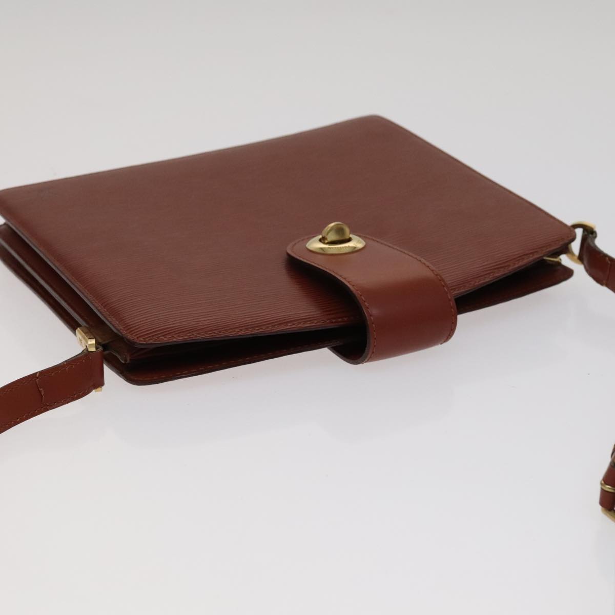 LOUIS VUITTON Epi Capuchin Shoulder Bag Brown M52343 LV Auth 105707