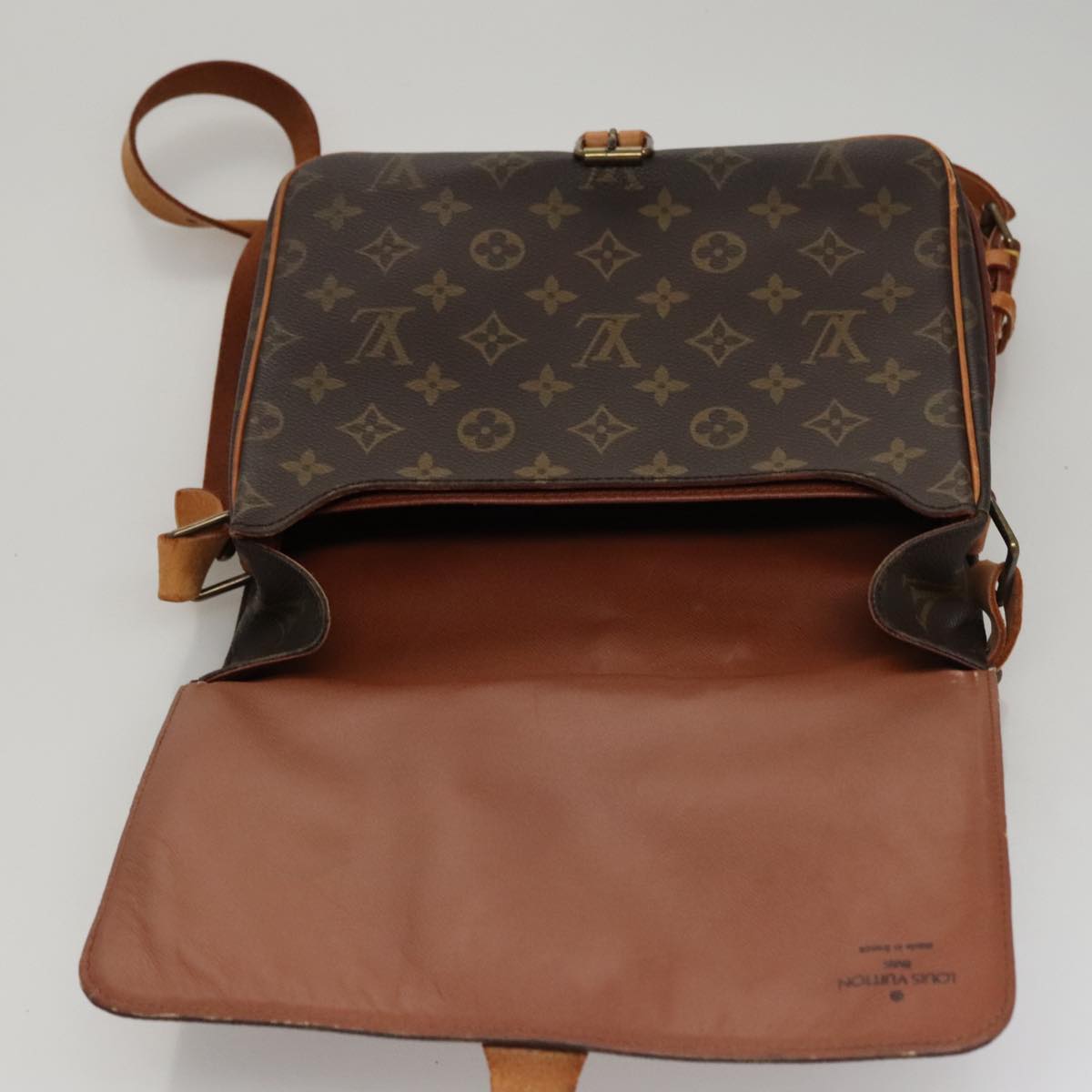 LOUIS VUITTON Monogram Cartouchiere GM Shoulder Bag M51252 LV Auth 105789