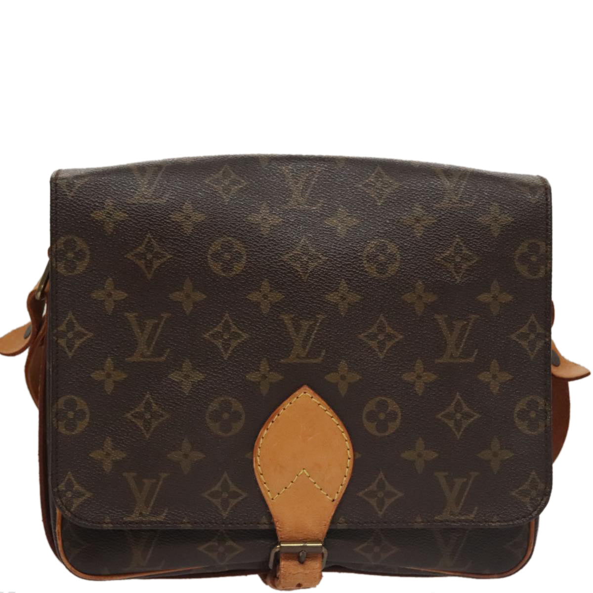 LOUIS VUITTON Monogram Cartouchiere GM Shoulder Bag M51252 LV Auth 105789