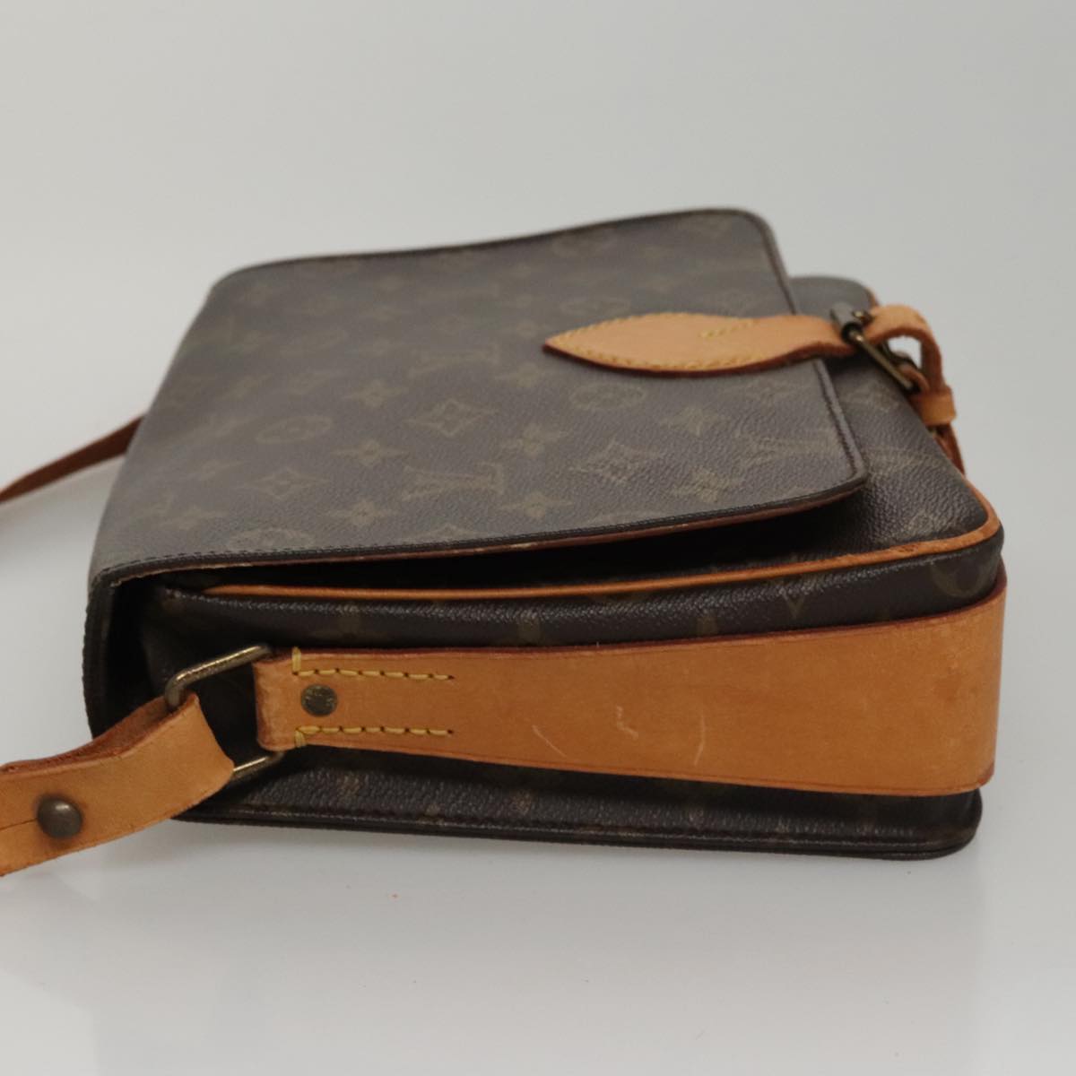 LOUIS VUITTON Monogram Cartouchiere GM Shoulder Bag M51252 LV Auth 105789