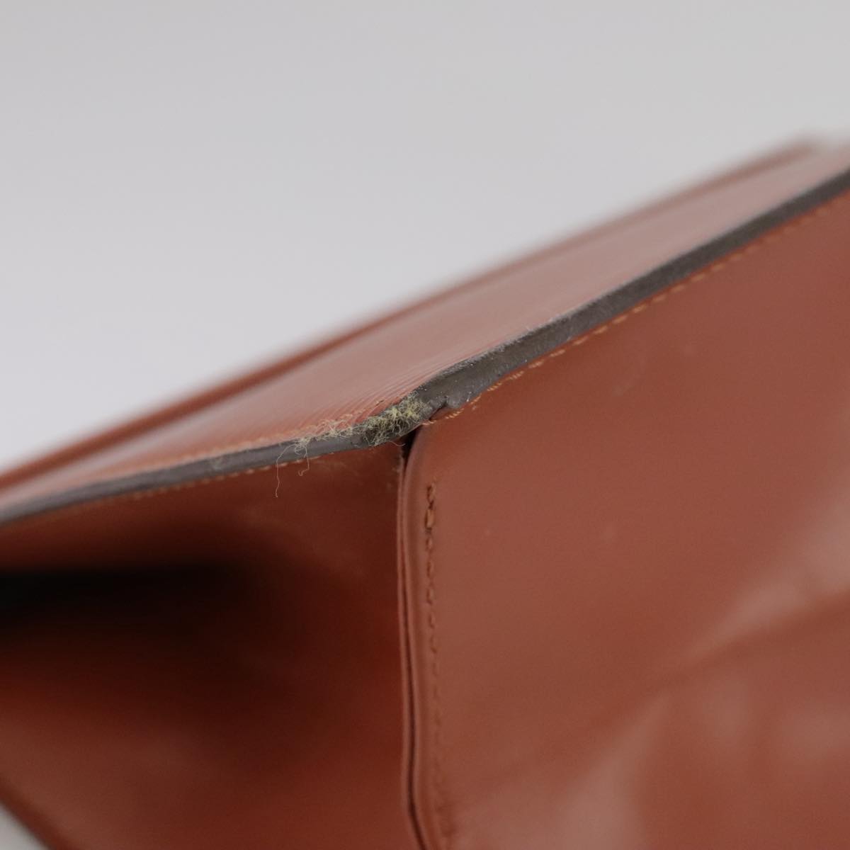LOUIS VUITTON Epi Trousse Crete Pouch Brown M48403 LV Auth 105806