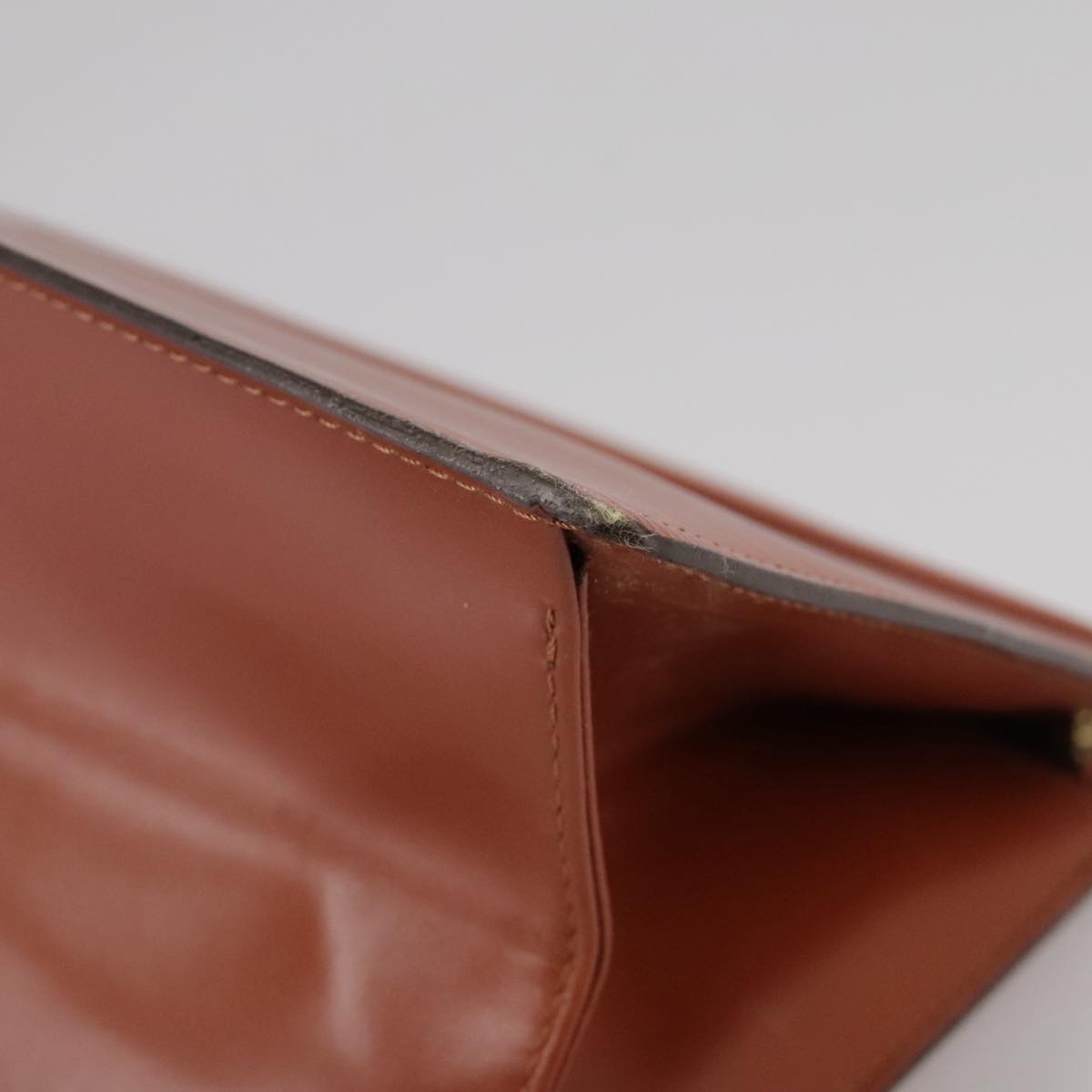 LOUIS VUITTON Epi Trousse Crete Pouch Brown M48403 LV Auth 105806