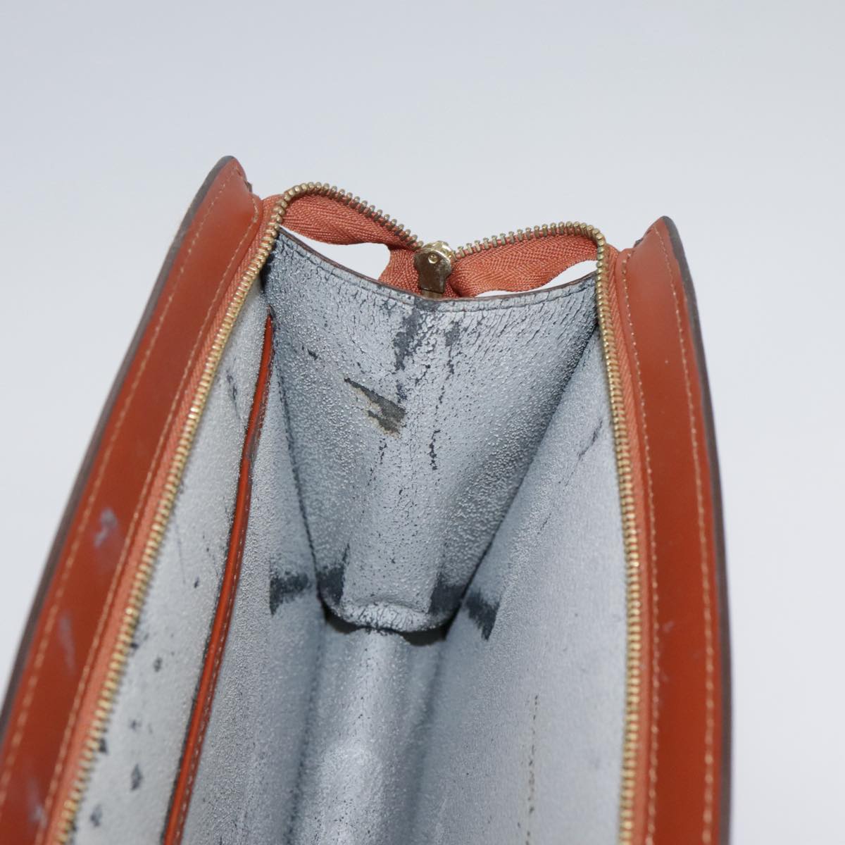 LOUIS VUITTON Epi Trousse Crete Pouch Brown M48403 LV Auth 105806