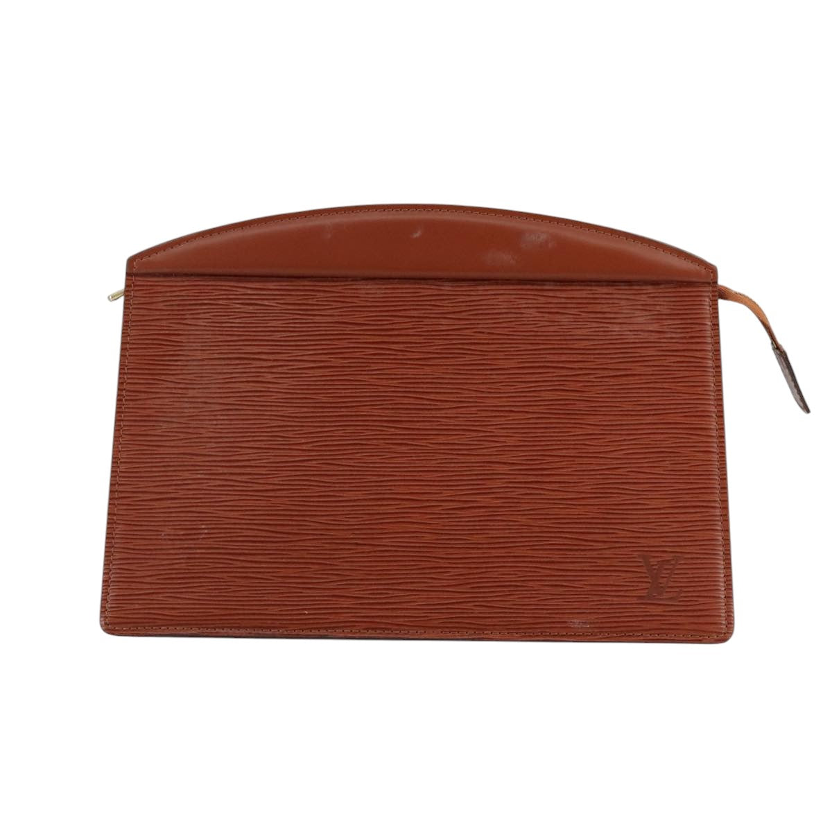 LOUIS VUITTON Epi Trousse Crete Pouch Brown M48403 LV Auth 105806
