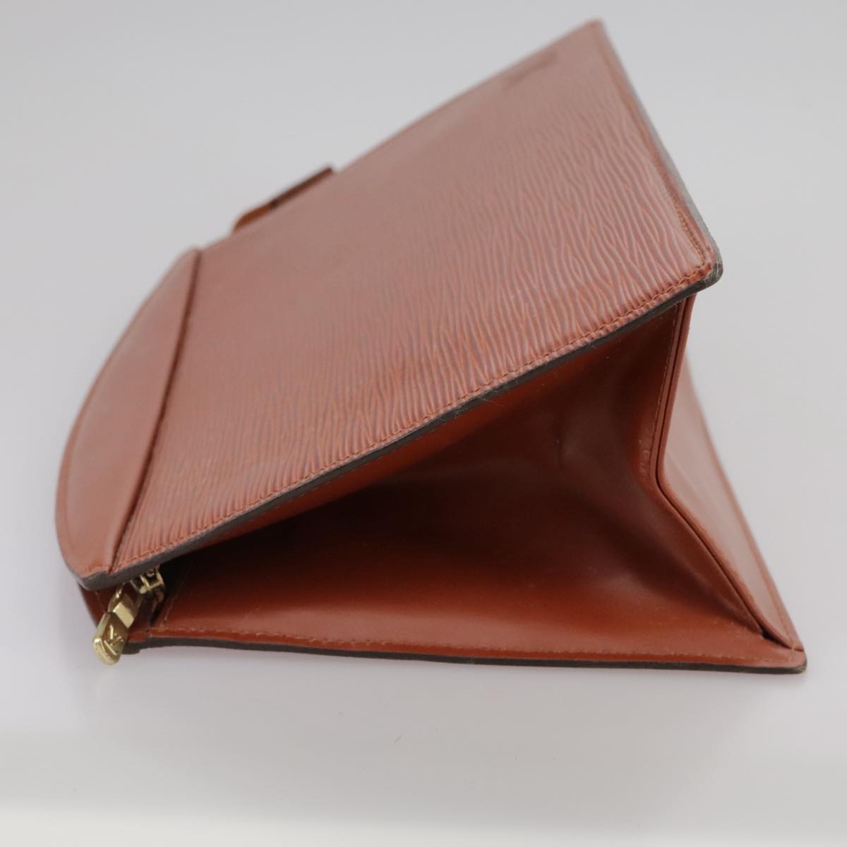 LOUIS VUITTON Epi Trousse Crete Pouch Brown M48403 LV Auth 105806