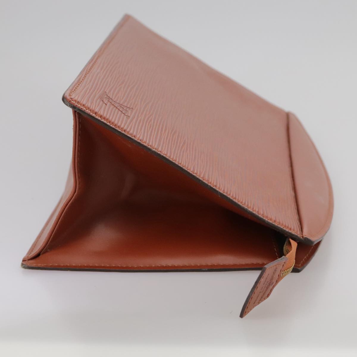 LOUIS VUITTON Epi Trousse Crete Pouch Brown M48403 LV Auth 105806