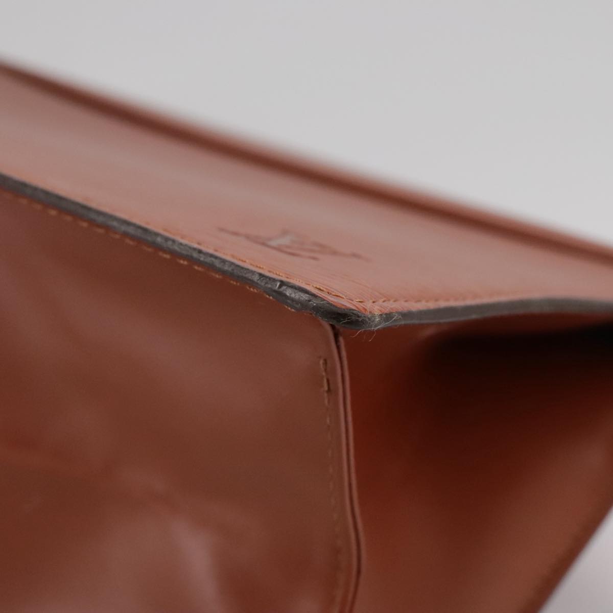 LOUIS VUITTON Epi Trousse Crete Pouch Brown M48403 LV Auth 105806