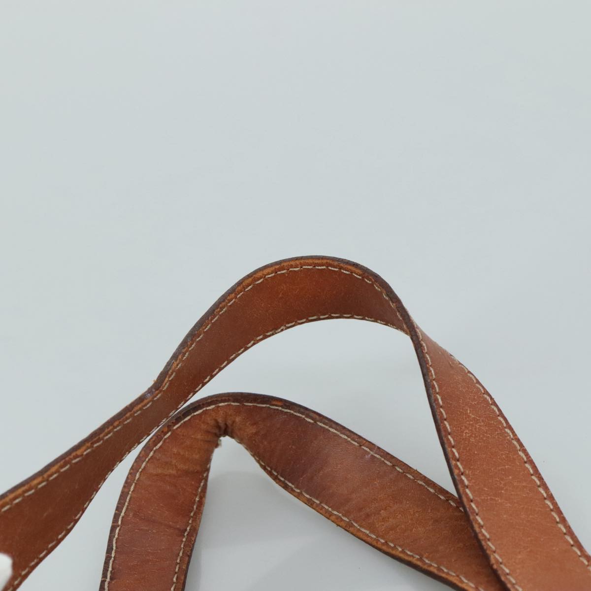 CELINE Macadam Canvas Hand Bag PVC Leather Brown Auth 105820