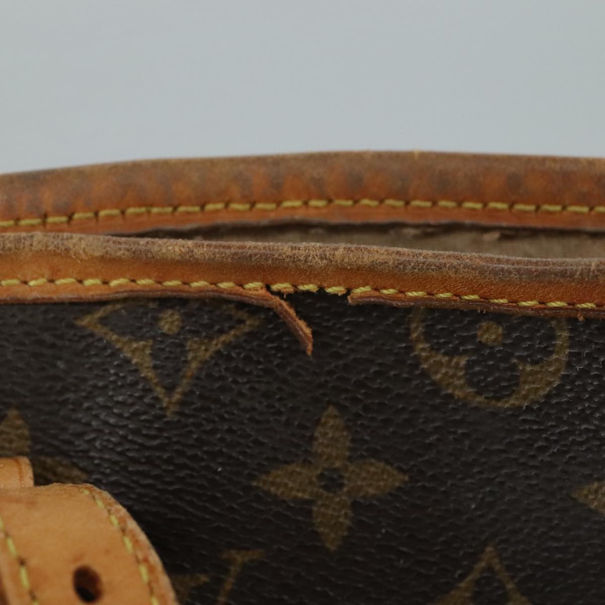 LOUIS VUITTON Monogram Bucket GM Shoulder Bag M42236 LV Auth 105824
