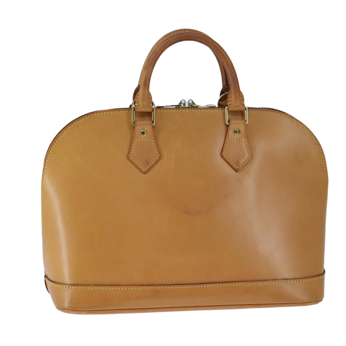 LOUIS VUITTON Nomad leather Alma Hand Bag Brown M85394 LV Auth 105829V