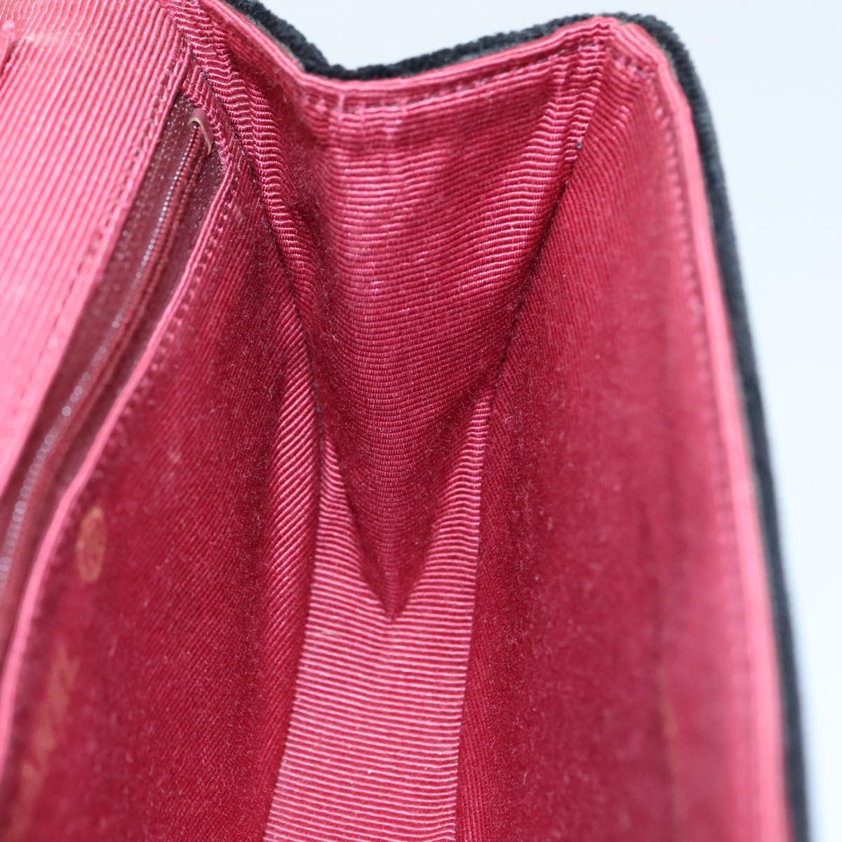 CHANEL Chain Shoulder Bag Suede Black CC Auth 105831