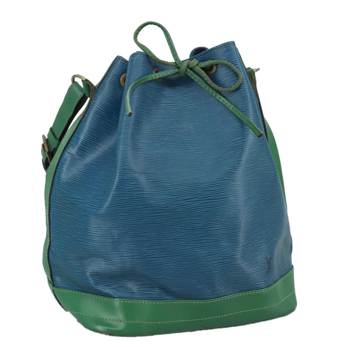 LOUIS VUITTON Epi Noe Shoulder Bag Bicolor Green Blue M44044 LV Auth 105832
