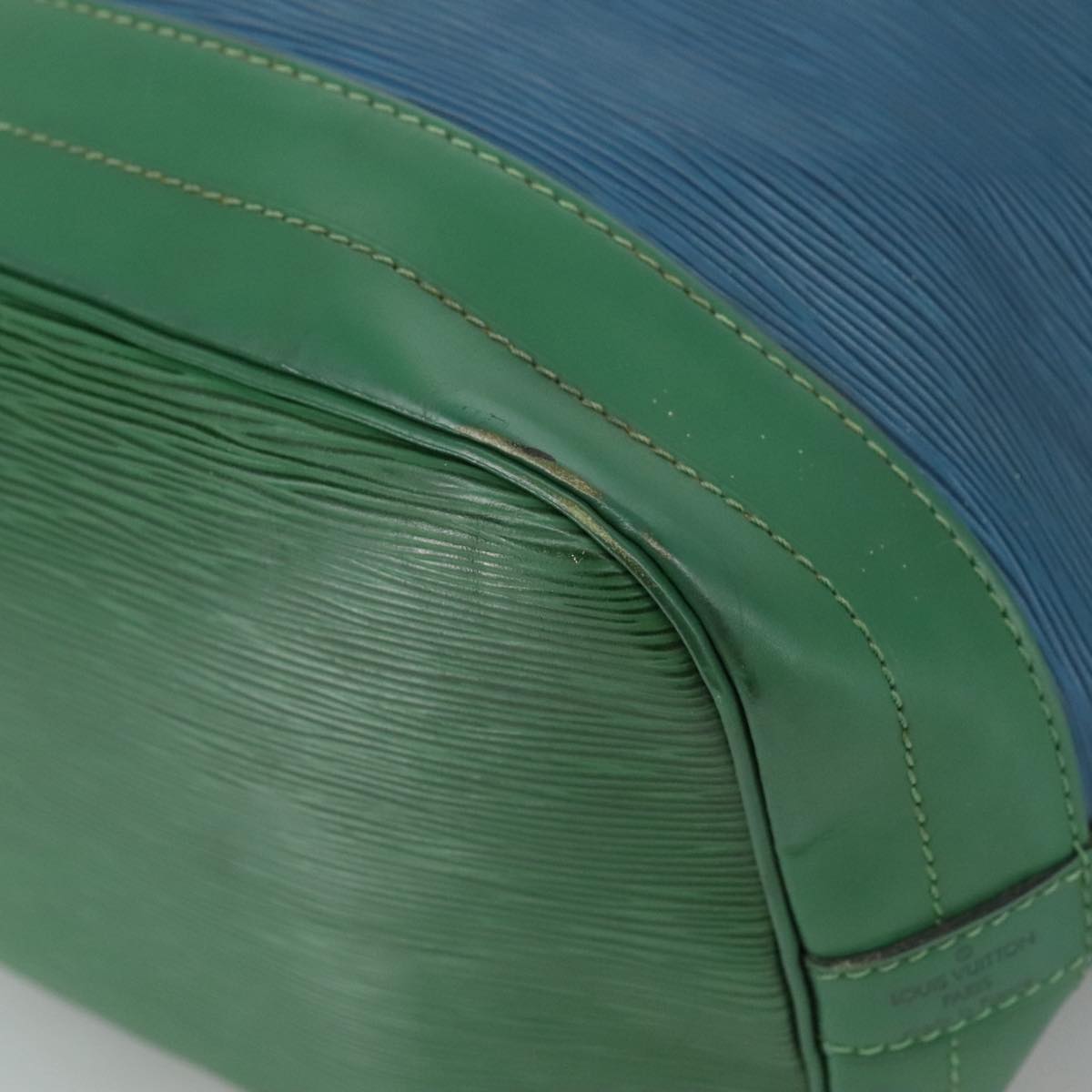 LOUIS VUITTON Epi Noe Shoulder Bag Bicolor Green Blue M44044 LV Auth 105832