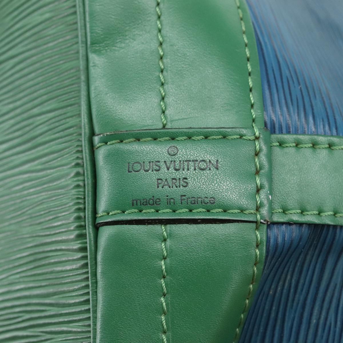 LOUIS VUITTON Epi Noe Shoulder Bag Bicolor Green Blue M44044 LV Auth 105832