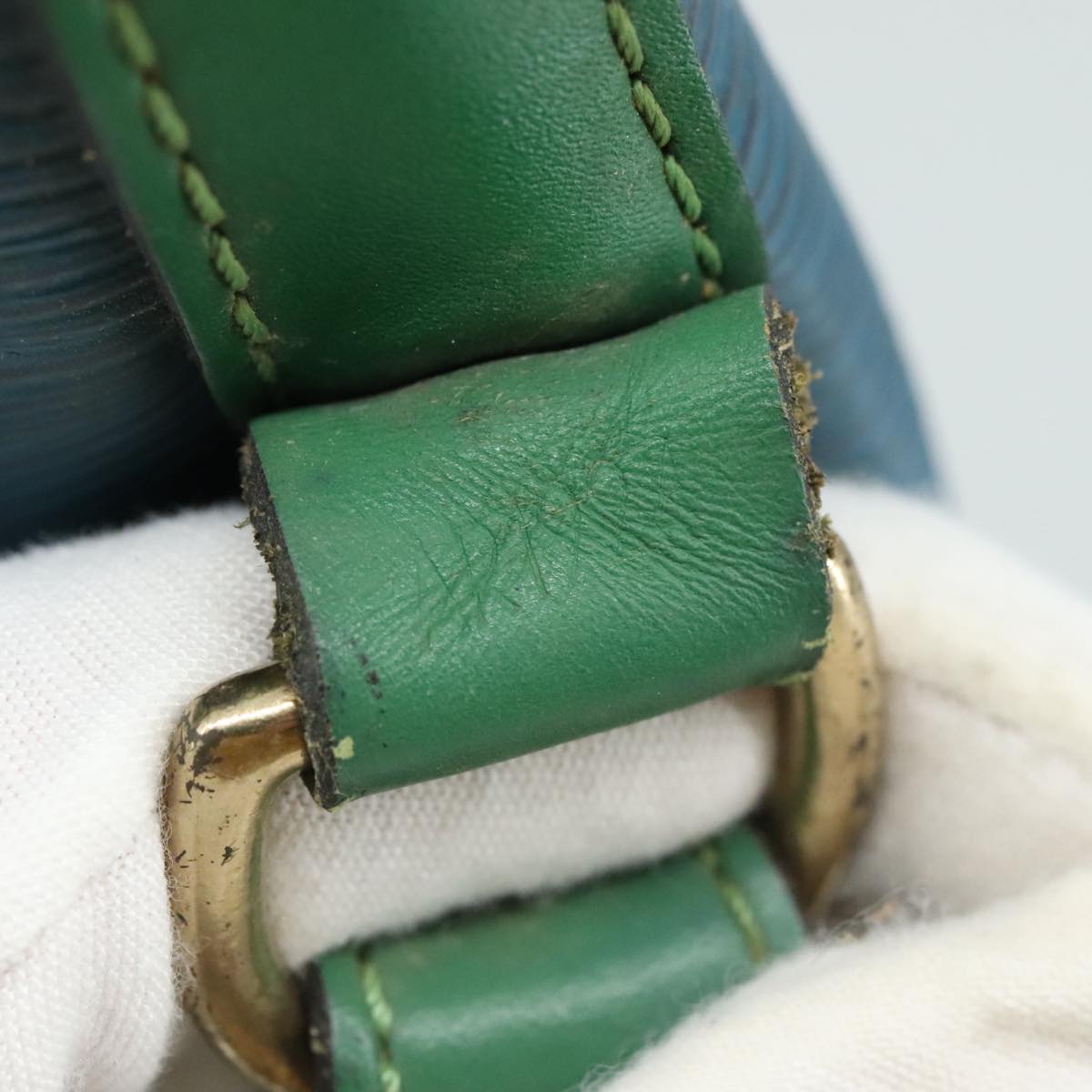 LOUIS VUITTON Epi Noe Shoulder Bag Bicolor Green Blue M44044 LV Auth 105832