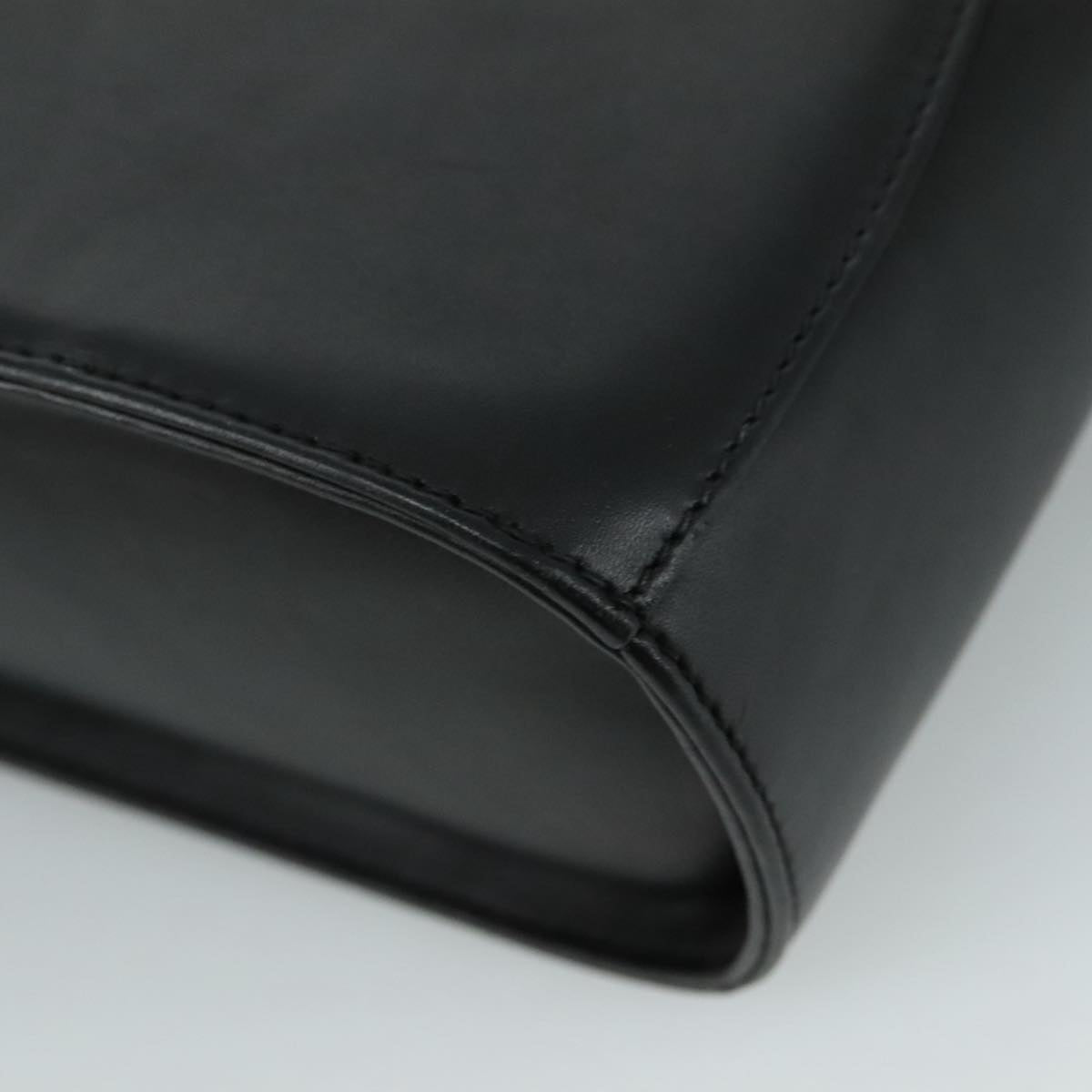 Salvatore Ferragamo Gancini Hand Bag Leather 2way Black Auth 105843