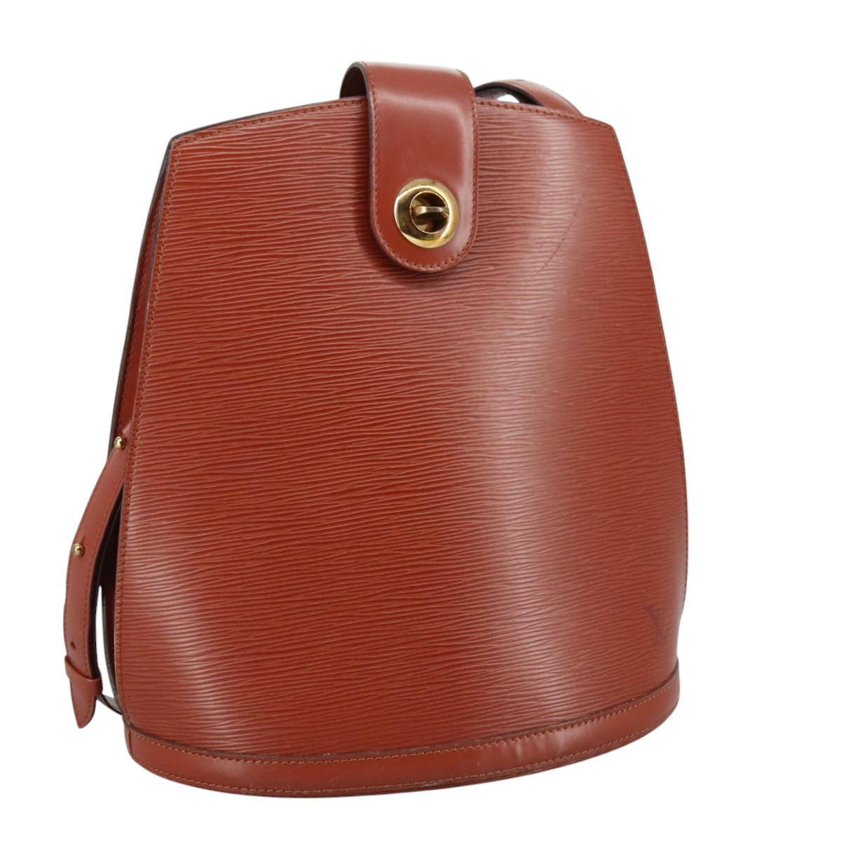 LOUIS VUITTON Epi Cluny Shoulder Bag Brown M52253 LV Auth 105898
