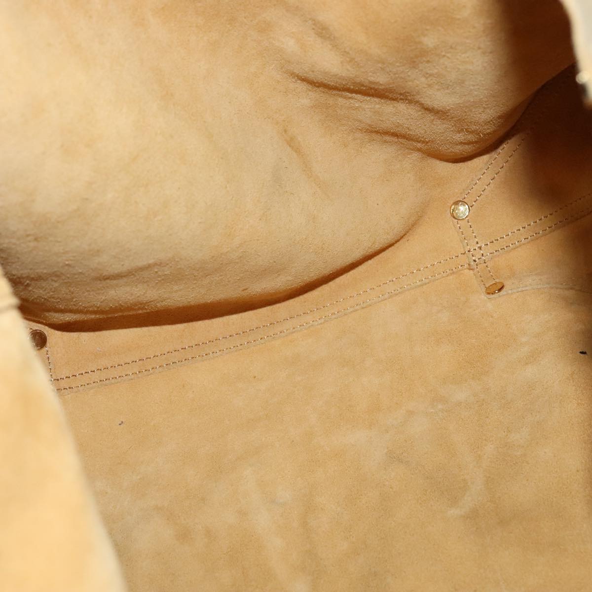 TIFFANY&Co. Reversible Tote Bag Leather Suede Gold Tone Auth 105966